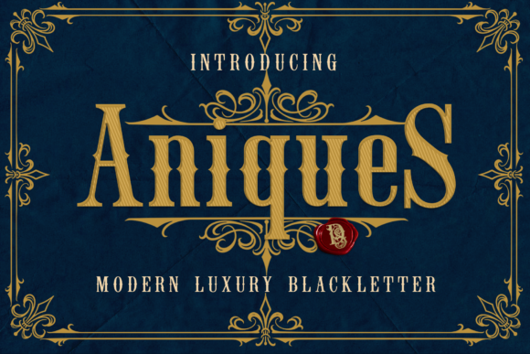 Aniques: The Victorian Blackletter Font for Distinct Design
