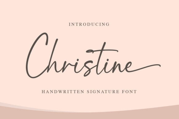 Christine Script: A Graceful Font for Wedding Invitations & Branding