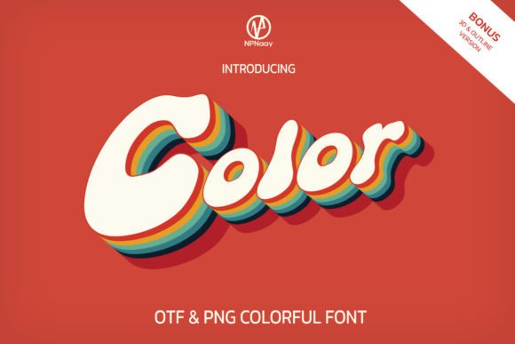 Color: A Retro Display Font for Creative Projects