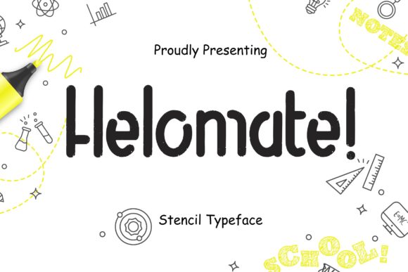 Helomate: The Stencil Font with a Modern Edge