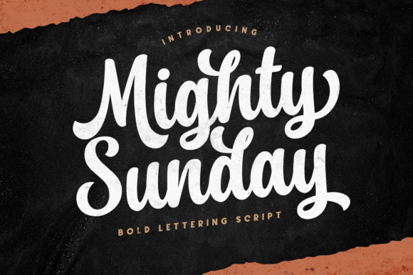 Mighty Sunday: Bold Script Font for Dynamic Designs