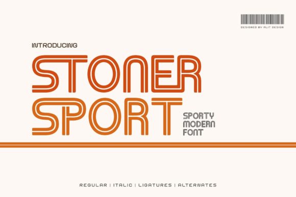 Stoner Sport: A Retro Display Font with Modern Racing Attitude