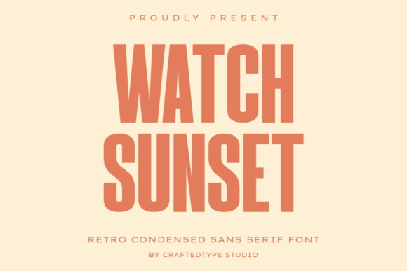 Watch Sunset: A Modern Typeface for Bold Visuals